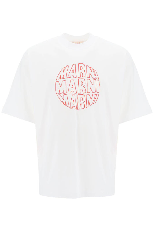 Marni Marni outline print t-shirt
