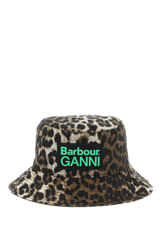 Barbour x Ganni Barbour x ganni waxed leopard bucket hat