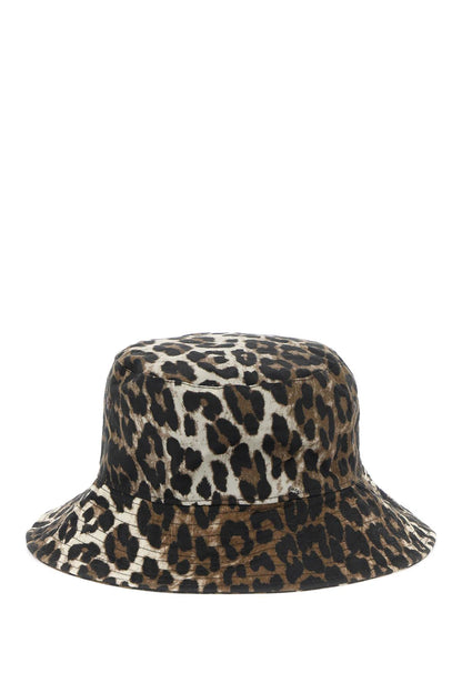 Barbour x Ganni Barbour x ganni waxed leopard bucket hat
