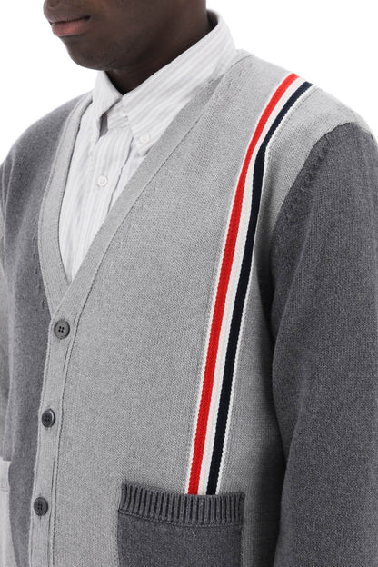 Thom Browne Thom browne cotton funmix cardigan with rwb
