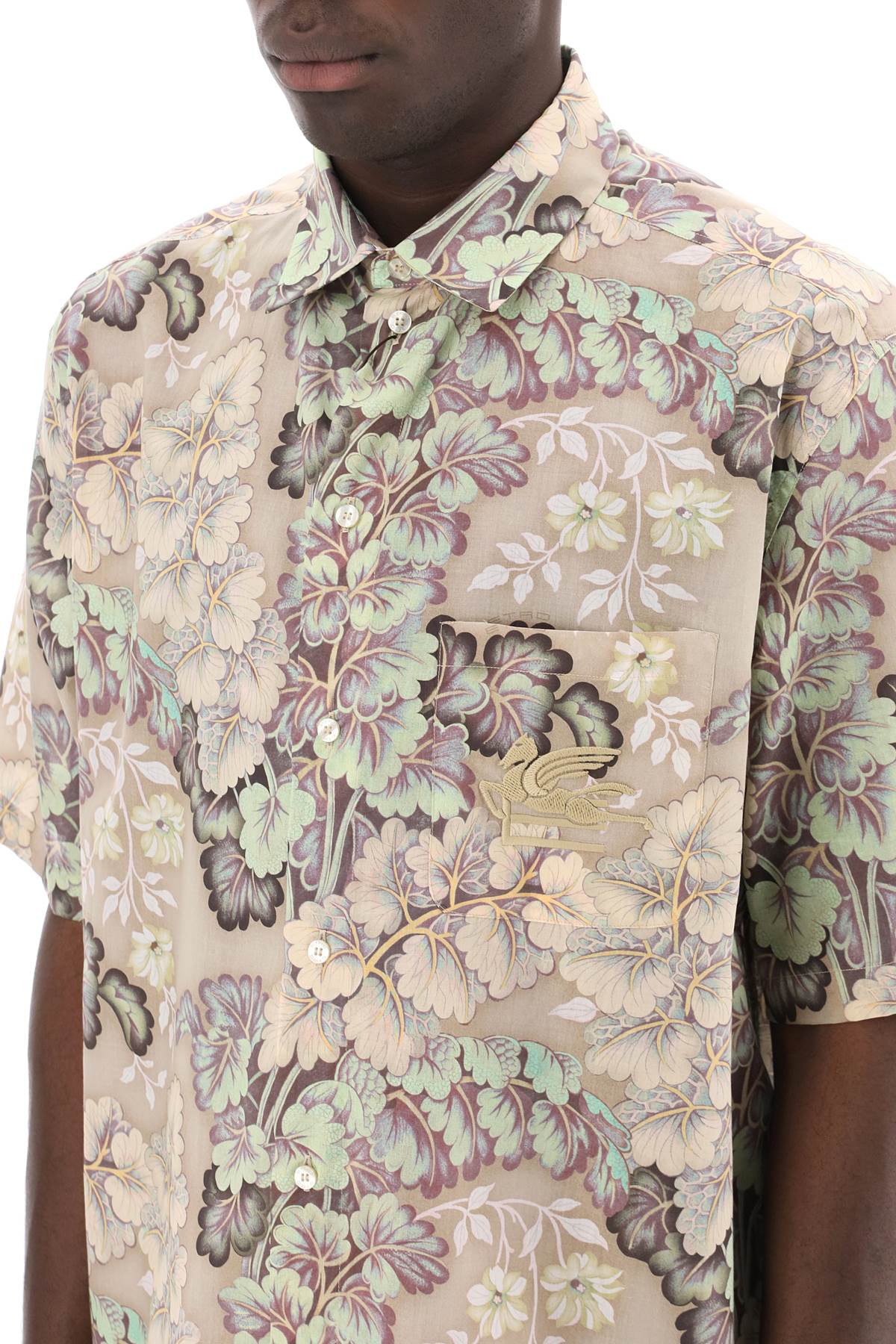 Etro Etro short-sleeved floral shirt