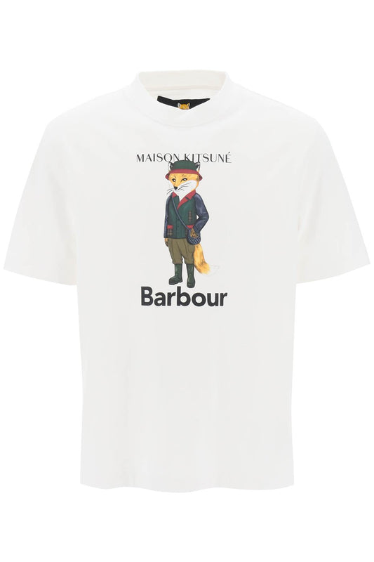 Barbour Barbour maison kitsuné fox beaufort crew-neck t-shirt