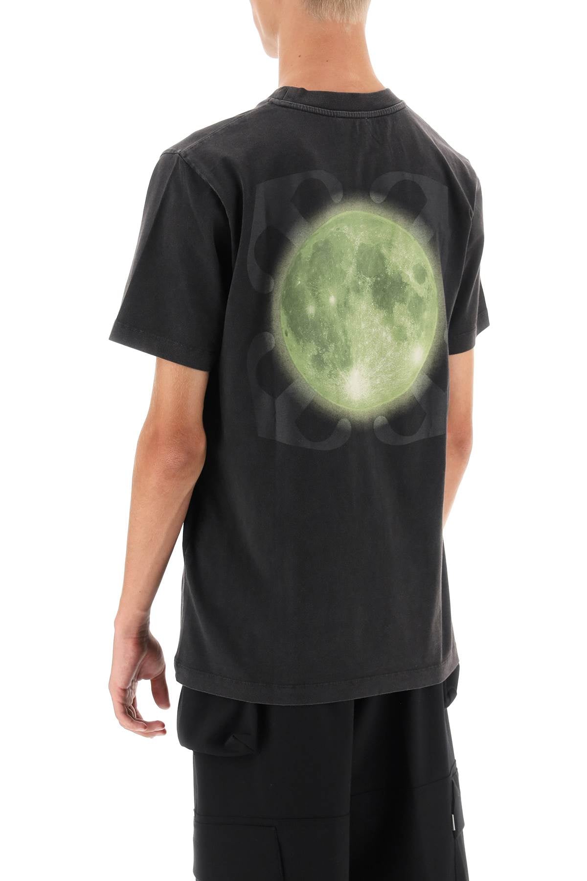 Off-White Off-white back arrow super moon-printed t-shirt