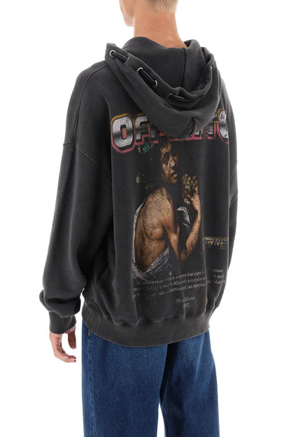 Off-White Off-white hoodie with back bacchus print