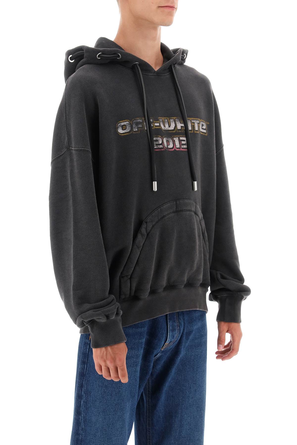 Off-White Off-white hoodie with back bacchus print