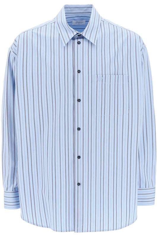 Off-White Off-white striped maxi shirt