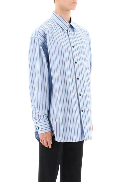Off-White Off-white striped maxi shirt