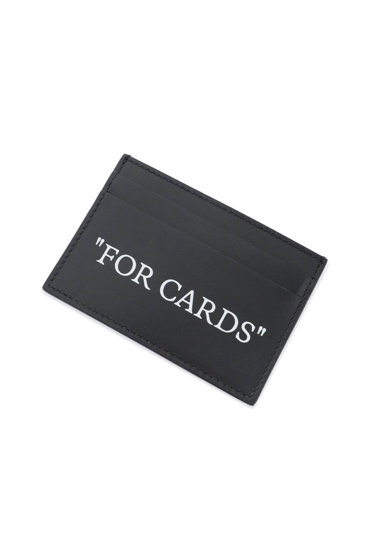 Off-White Off-white bookish card holder with lettering