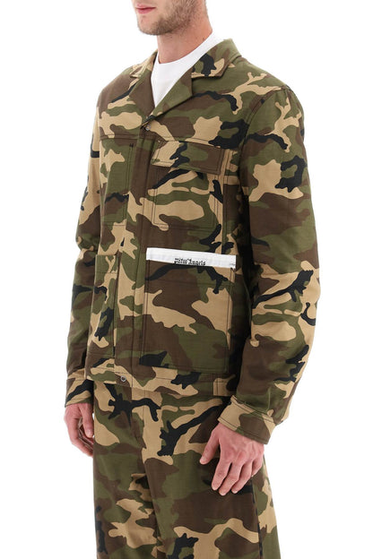 Palm Angels Palm angels camouflage cotton work jacket