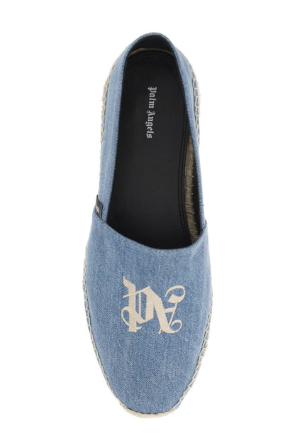 Palm Angels Palm angels denim espadrilles with embroidered logo