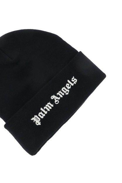 Palm Angels Palm angels embroidered logo beanie hat
