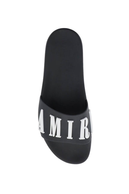 Amiri Amiri logo rubber slides