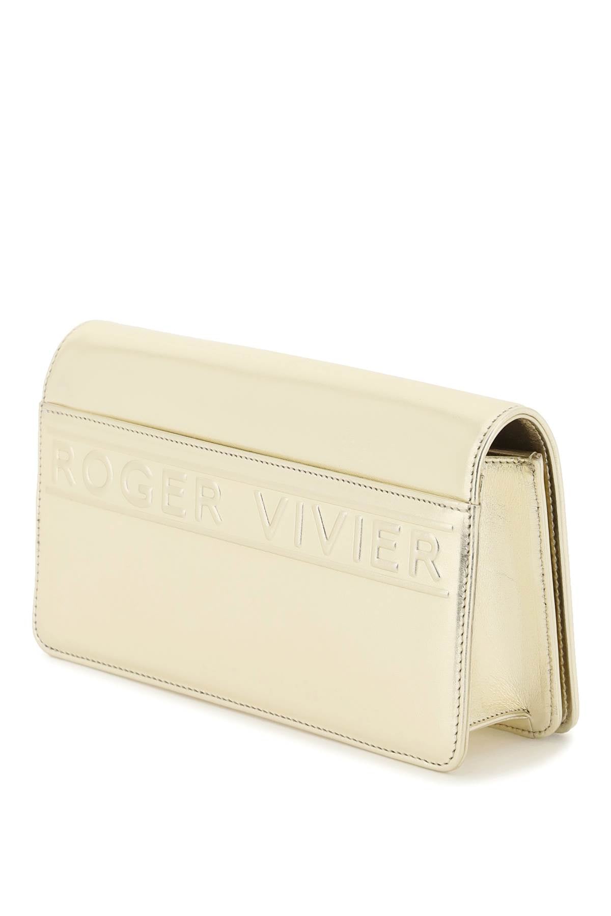 Roger Vivier Roger vivier mini viv' choc jewel laminated leather bag
