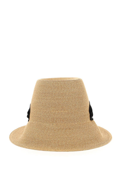 Roger Vivier Roger vivier straw hat with broche vivier buckle