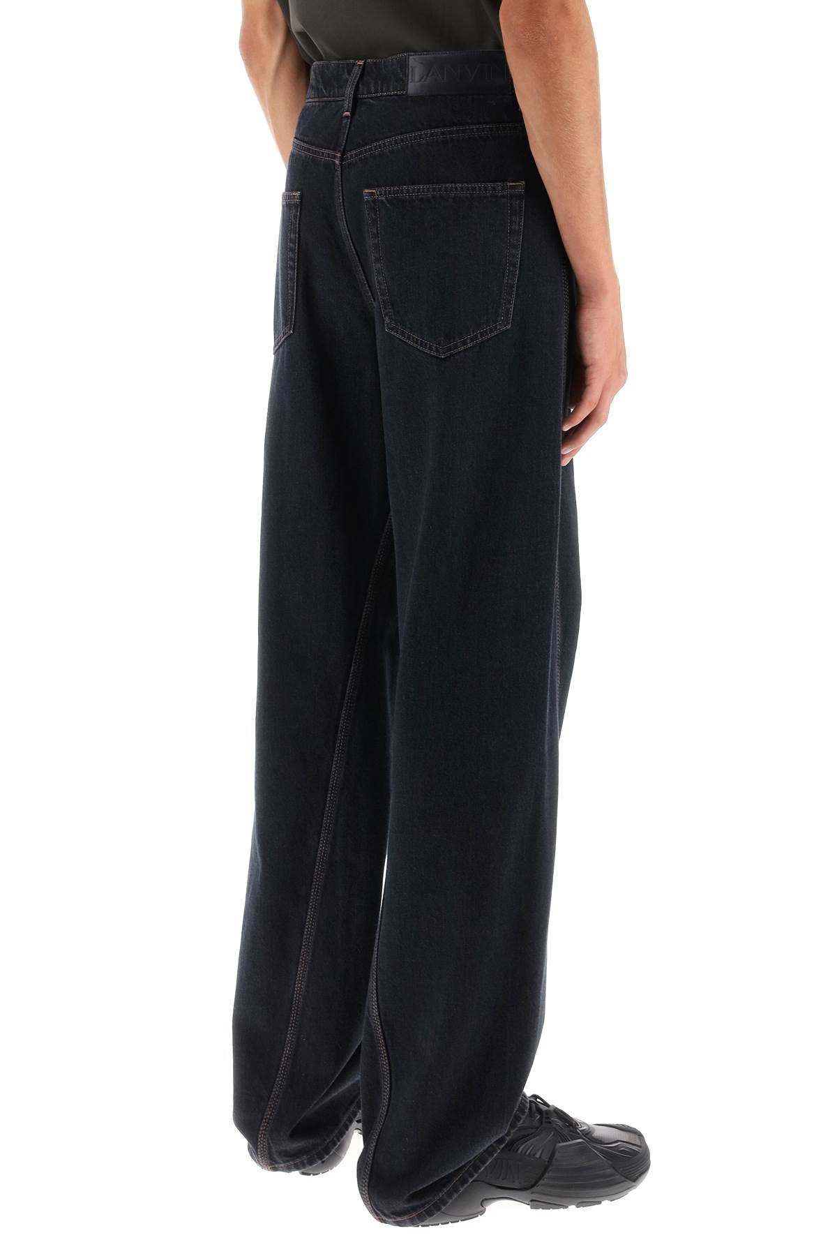 Lanvin Lanvin baggy jeans with twisted seams
