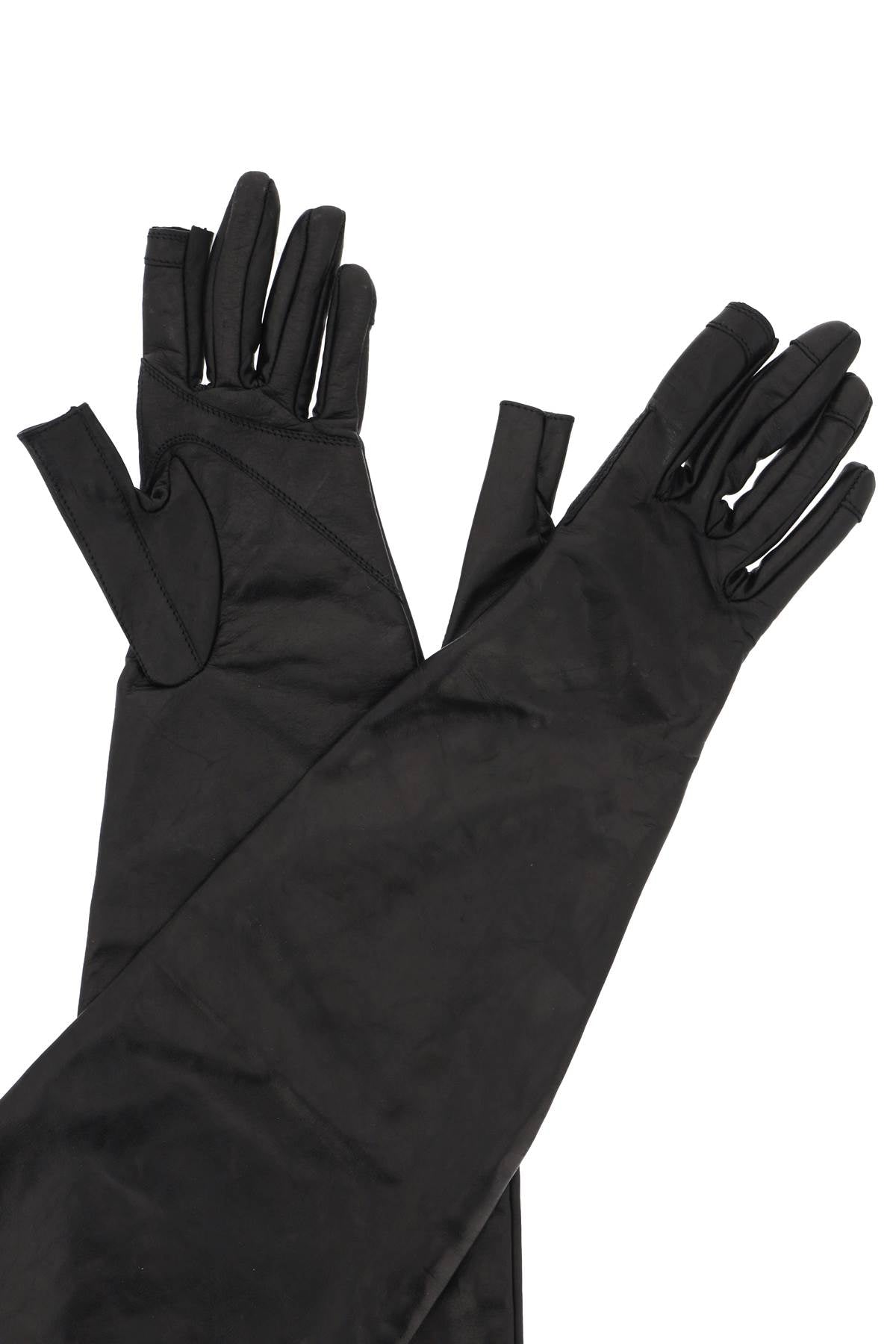 Rick Owens Rick owens long leather gloves