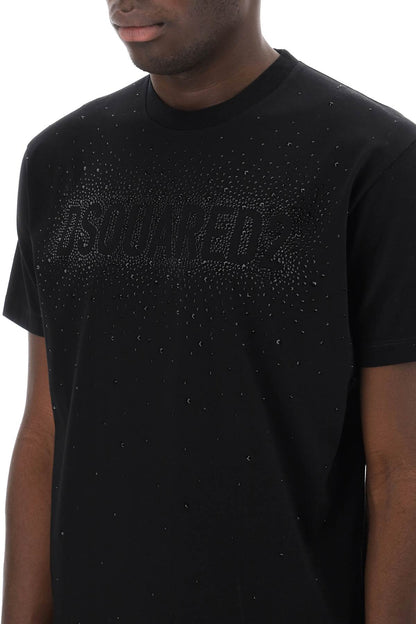 Dsquared2 Dsquared2 cool fit t-shirt with rhinestone logo