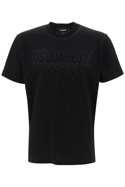 Dsquared2 Dsquared2 cool fit t-shirt with rhinestone logo