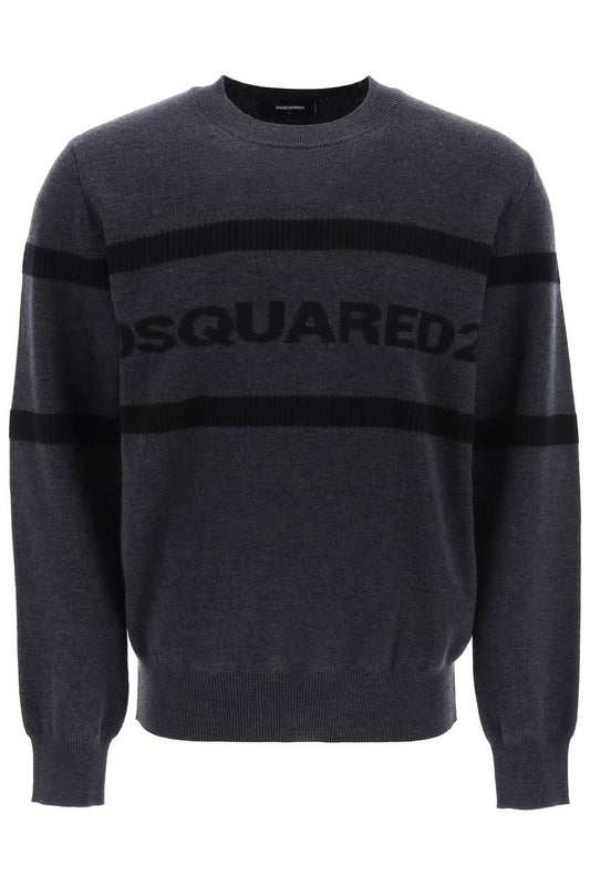 Dsquared2 Dsquared2 jacquard logo lettering sweater