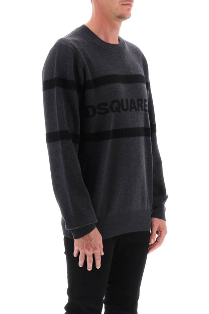 Dsquared2 Dsquared2 jacquard logo lettering sweater