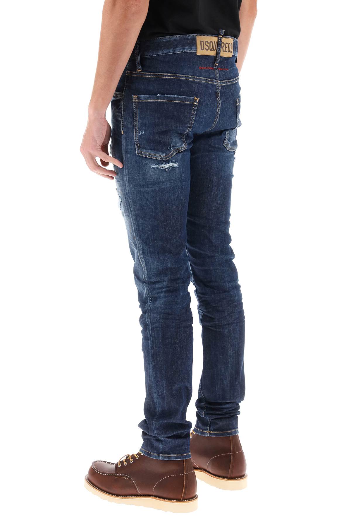 Dsquared2 Dsquared2 dark ripped wash cool guy jeans