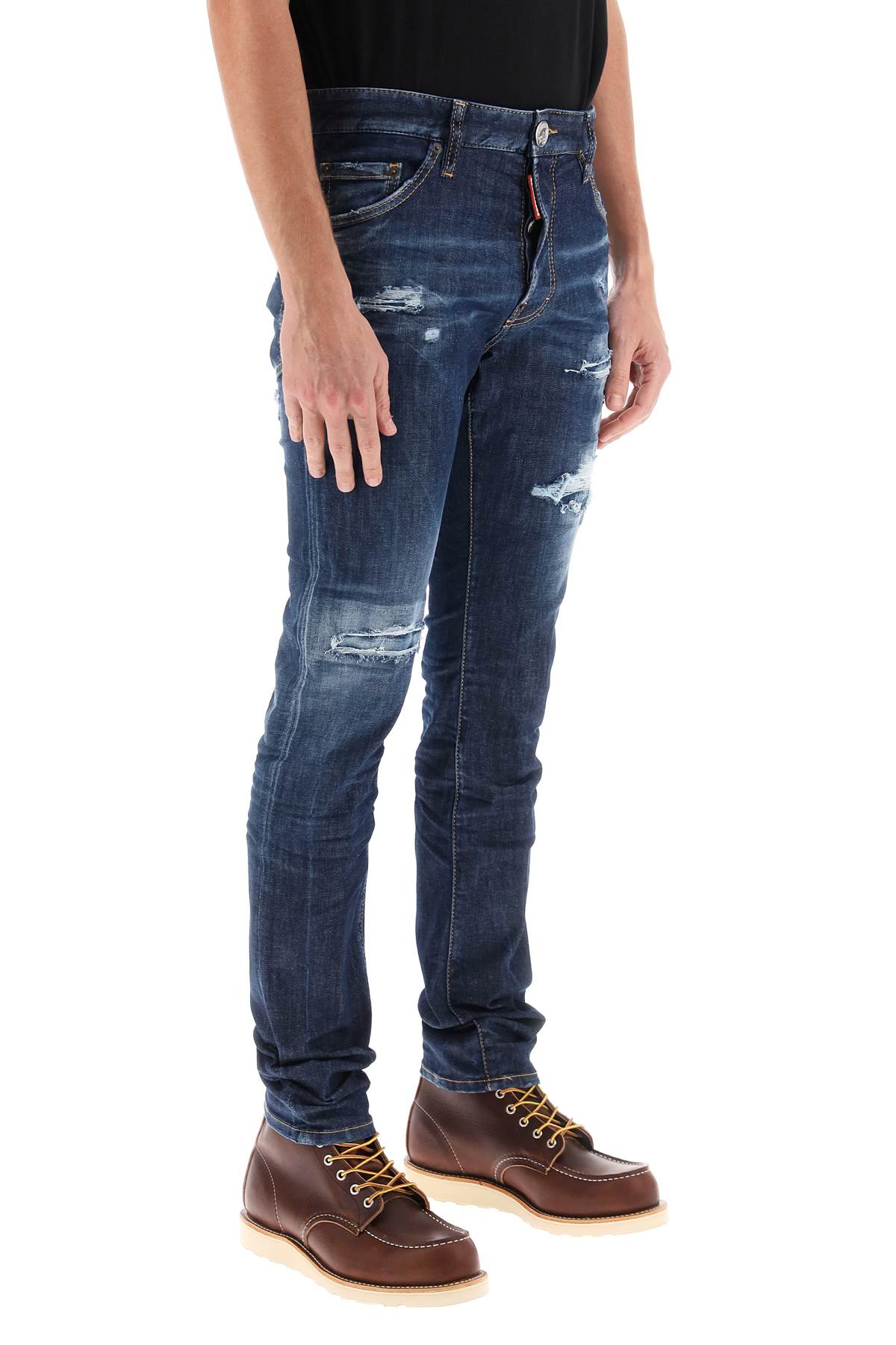 Dsquared2 Dsquared2 dark ripped wash cool guy jeans