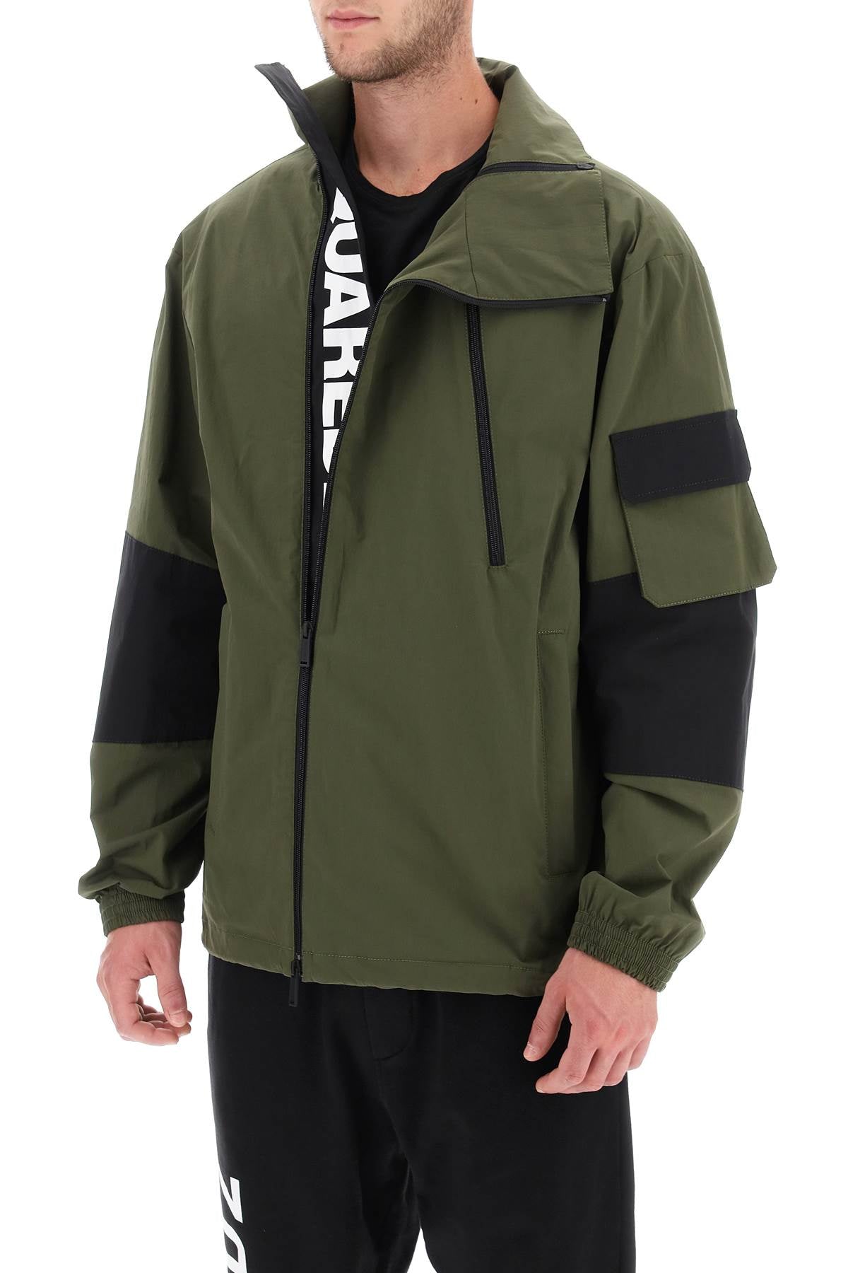 Dsquared2 Dsquared2 technical blouson jacket in stretch cotton