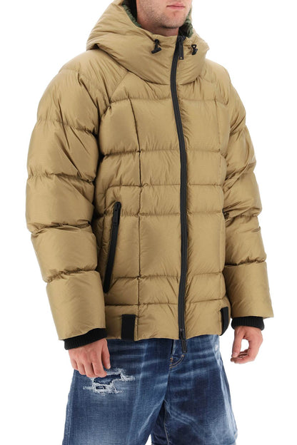 Dsquared2 Dsquared2 logo print hooded down jacket