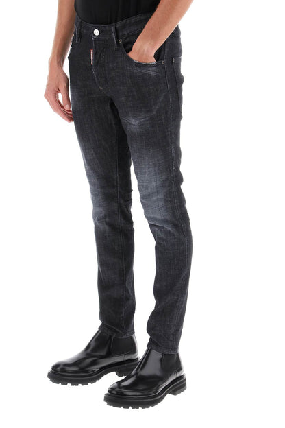 Dsquared2 Dsquared2 skater jeans in black clean wash