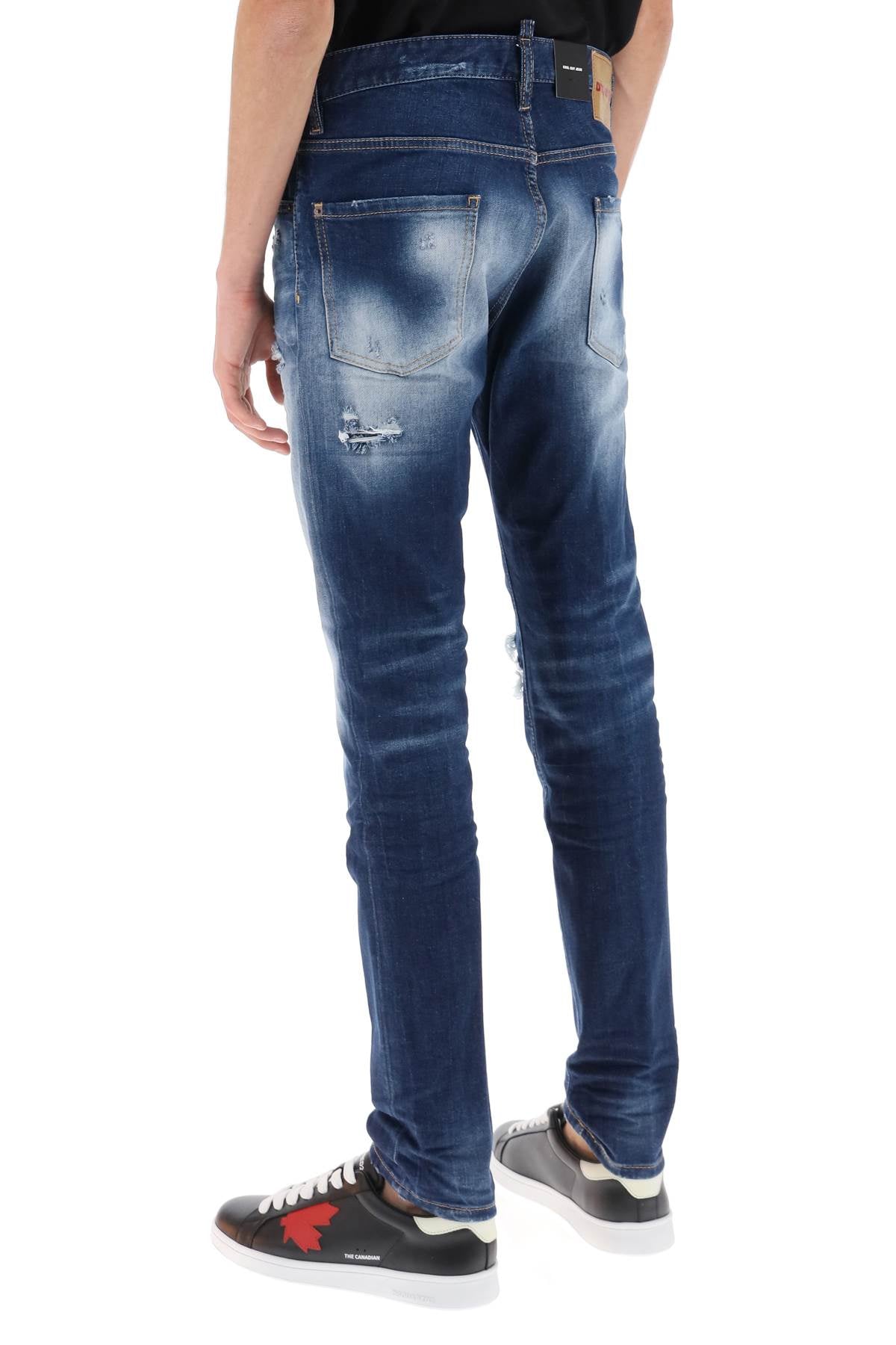 Dsquared2 Dsquared2 cool guy jeans in medium worn out booty wash