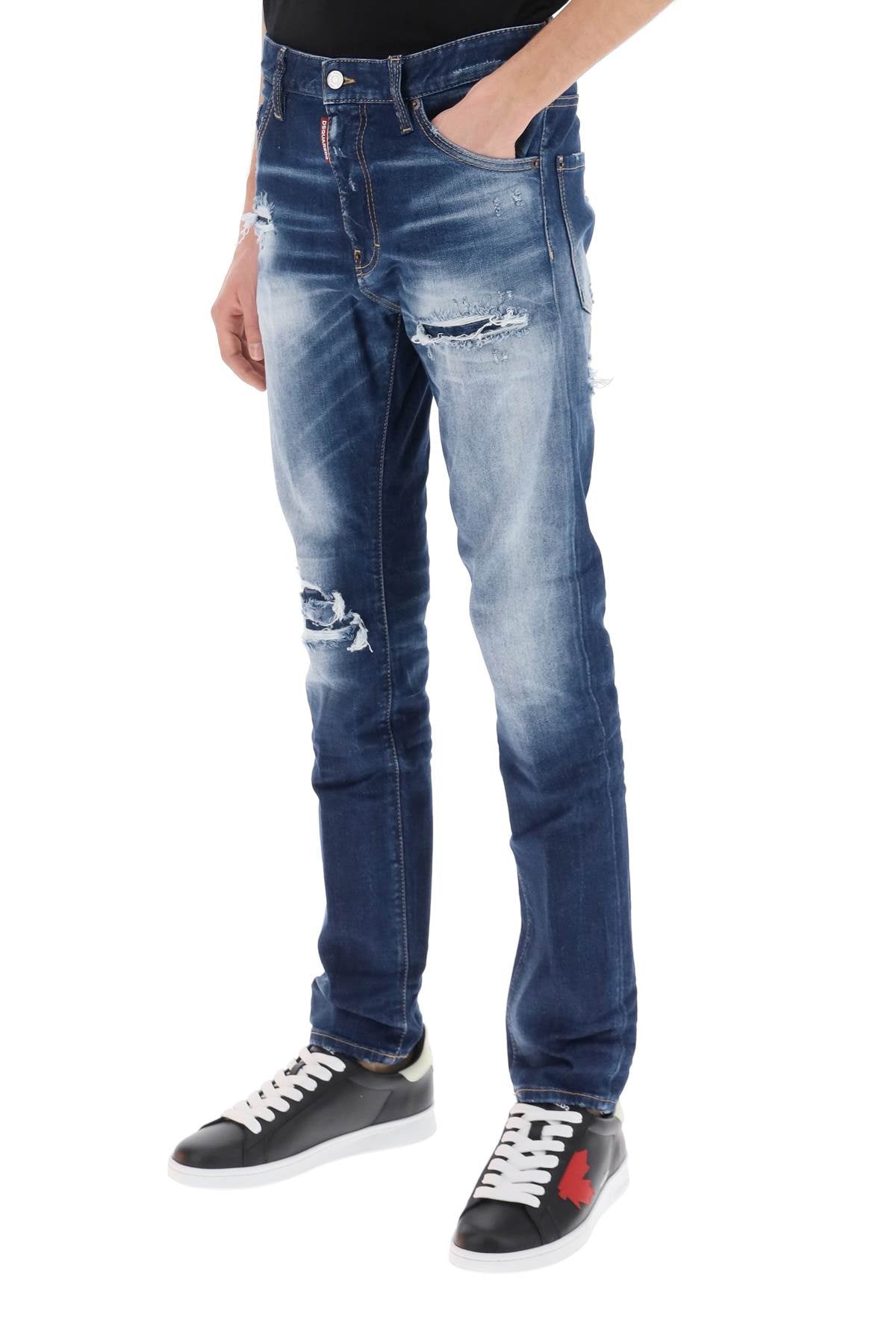 Dsquared2 Dsquared2 cool guy jeans in medium worn out booty wash