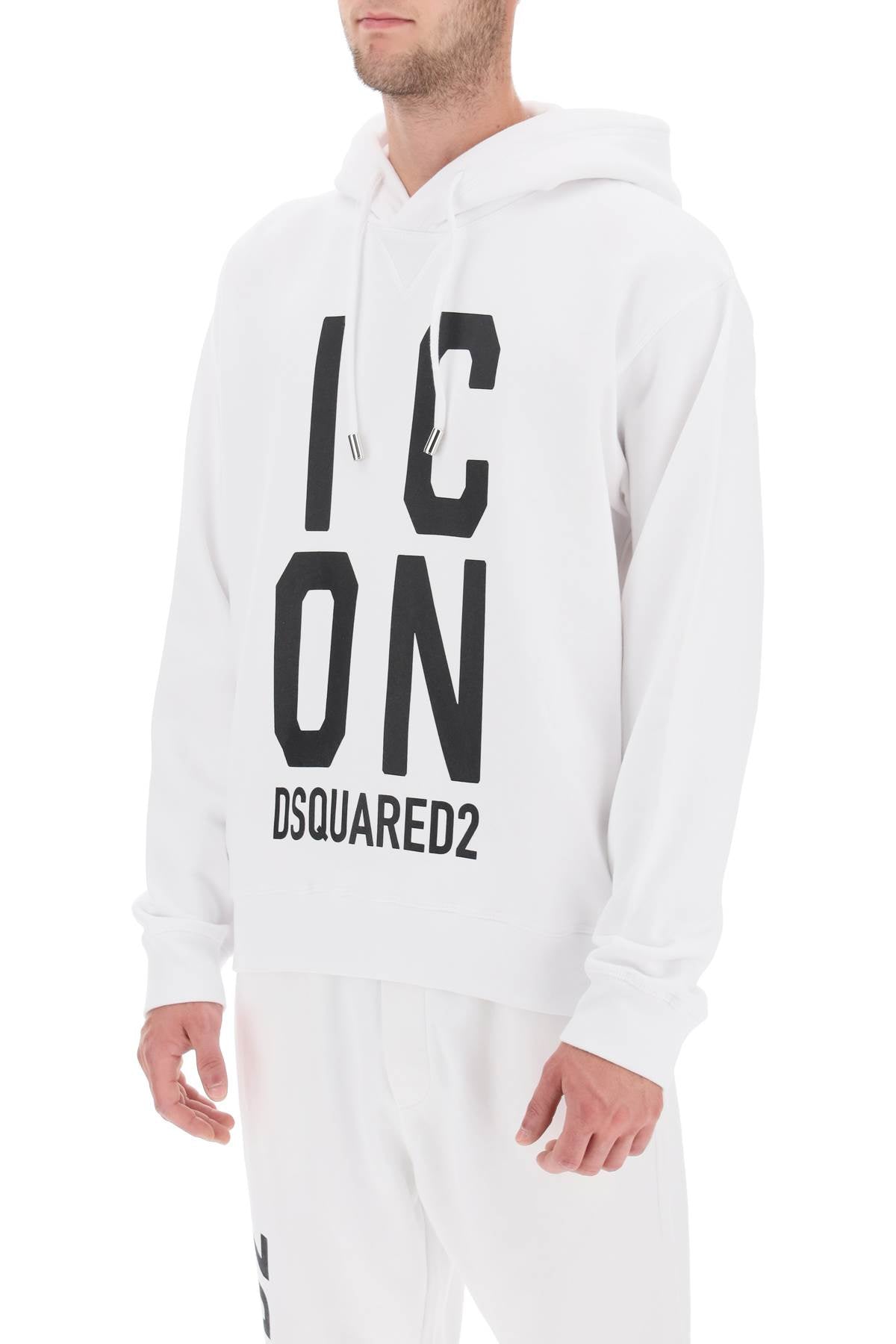 Dsquared2 Dsquared2 'icon squared' cool fit hoodie with logo print