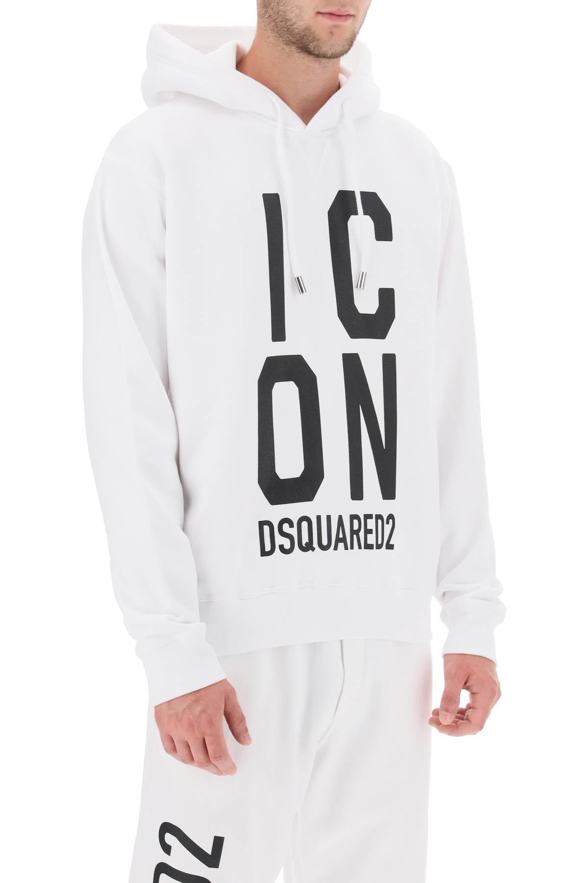 Dsquared2 Dsquared2 'icon squared' cool fit hoodie with logo print
