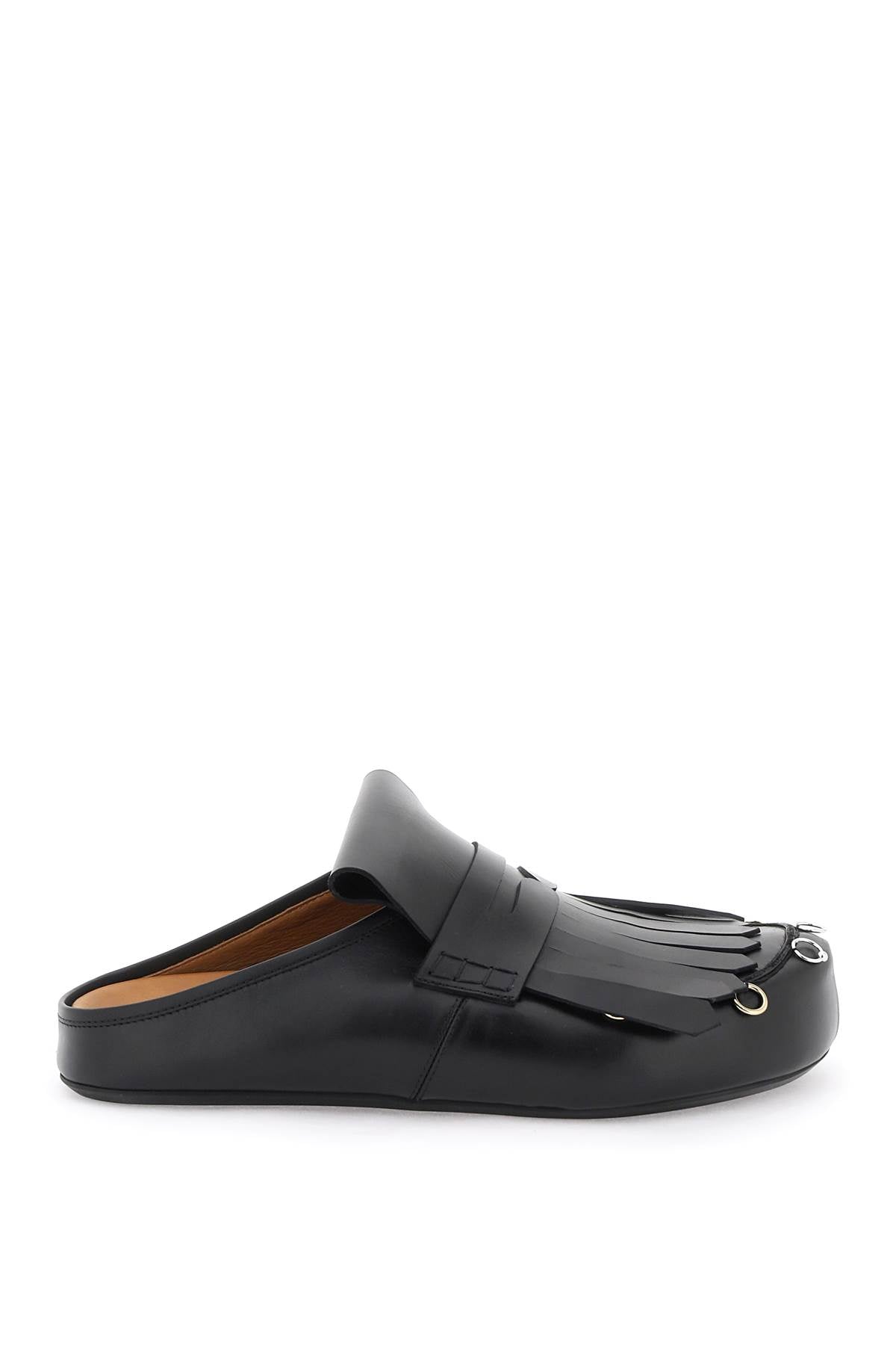 Marni Marni leather clogs with bangs and piercings