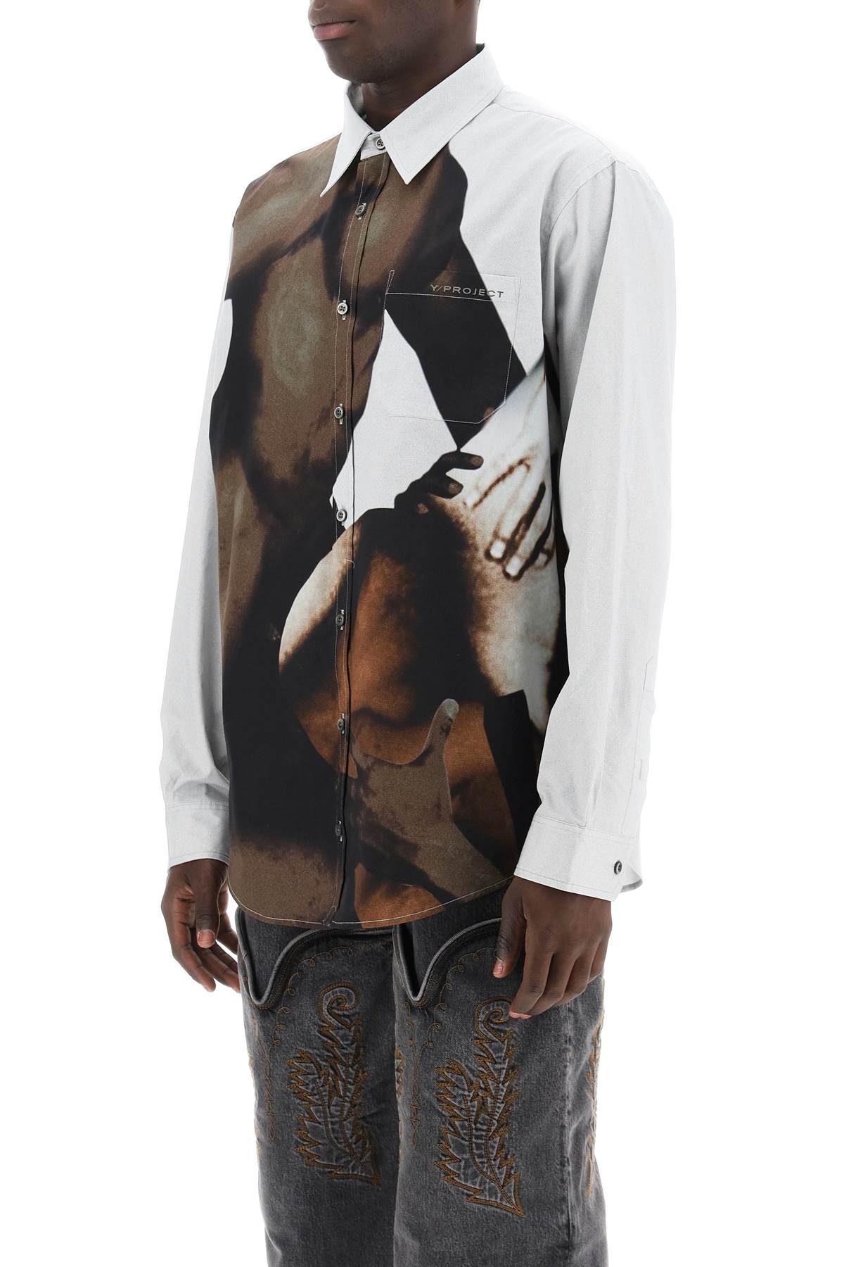 Y Project Y project body collage shirt