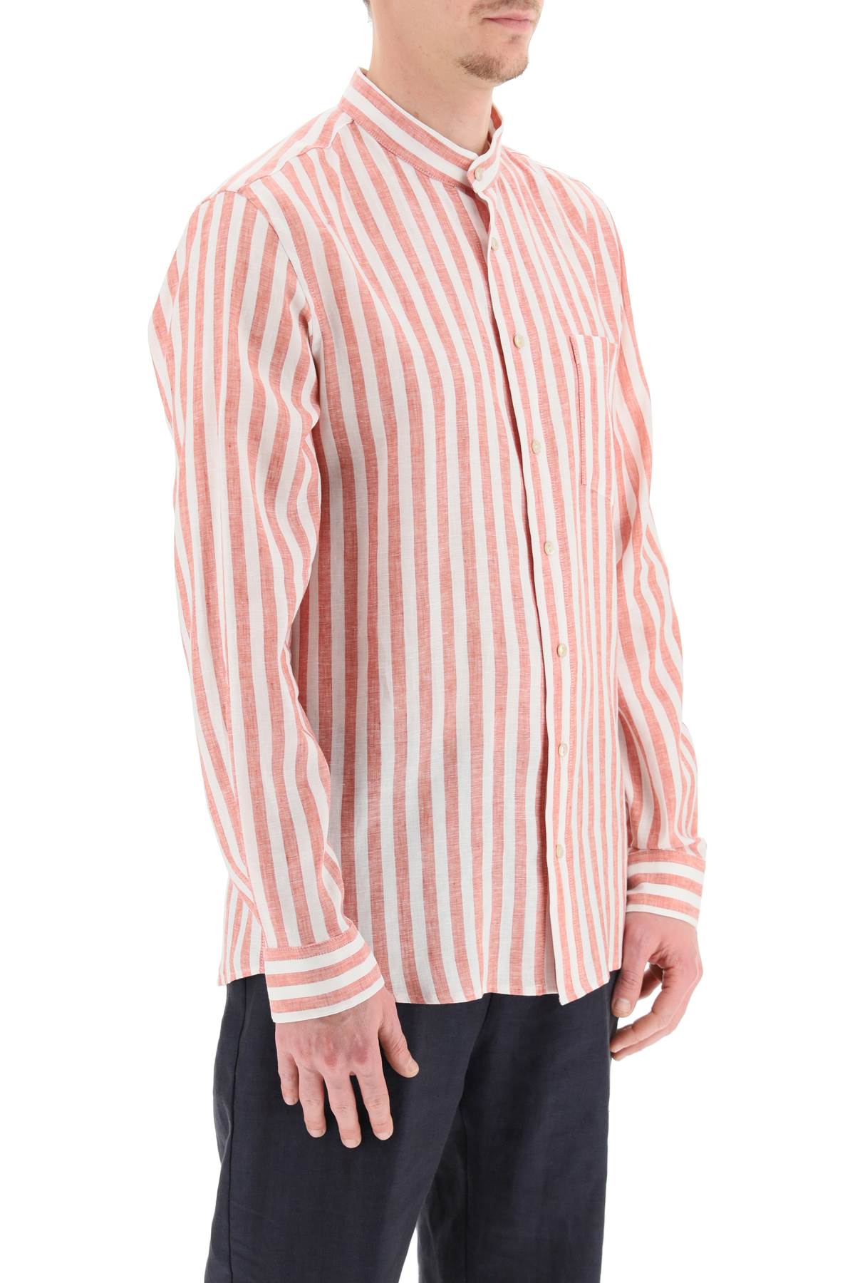 Agnona Agnona striped linen shirt