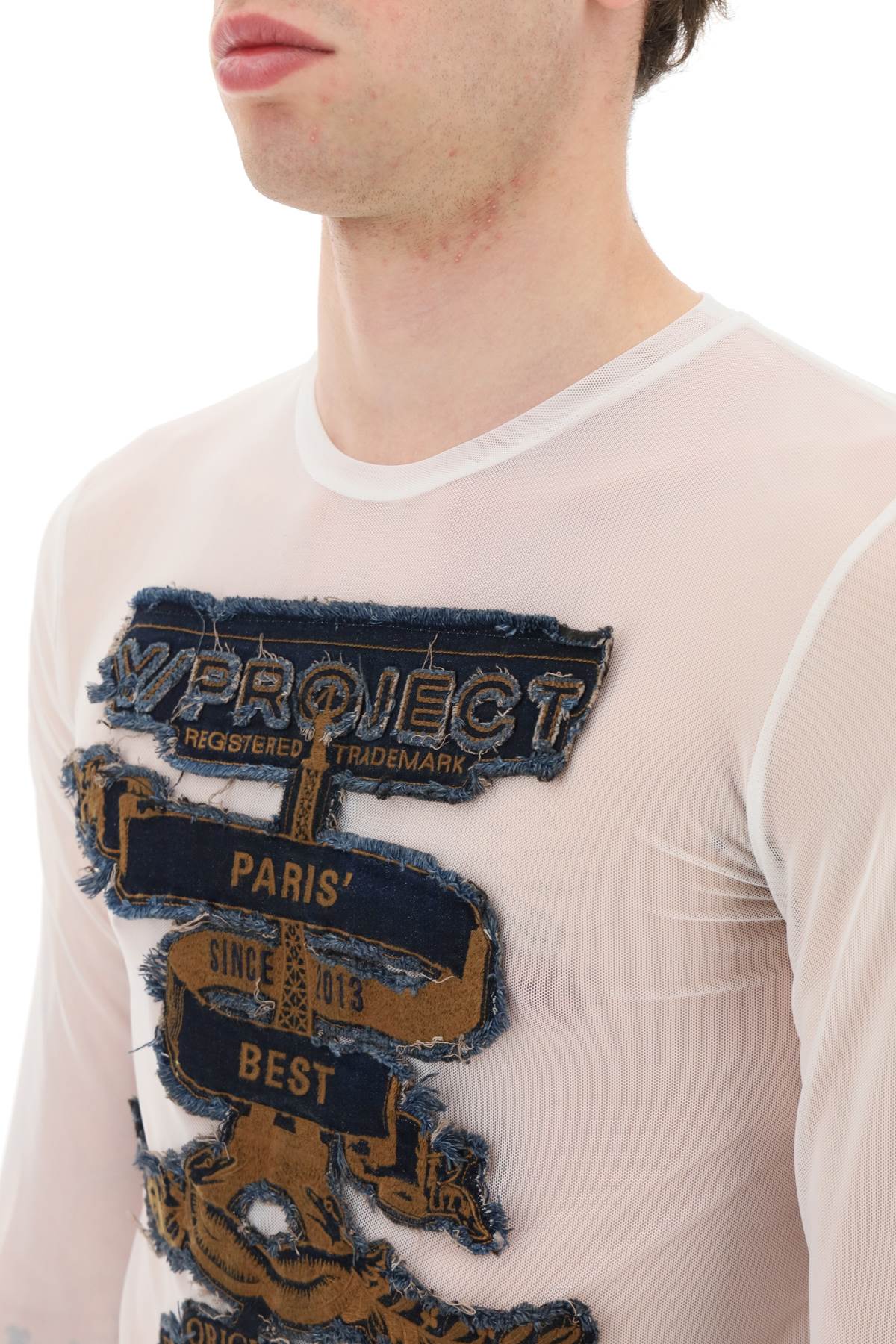 Y Project Y project paris' best long sleeve mesh t-shirt