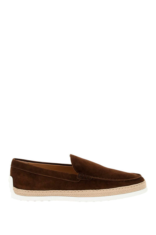 Tod'S Tod's suede slip-on with rafia insert