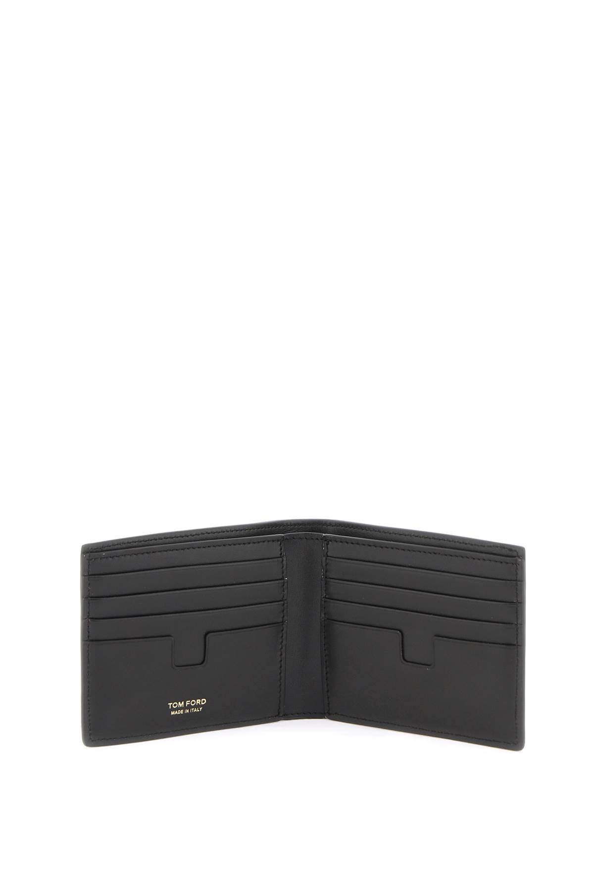 Tom Ford Tom ford crocodile print leather wallet with eight